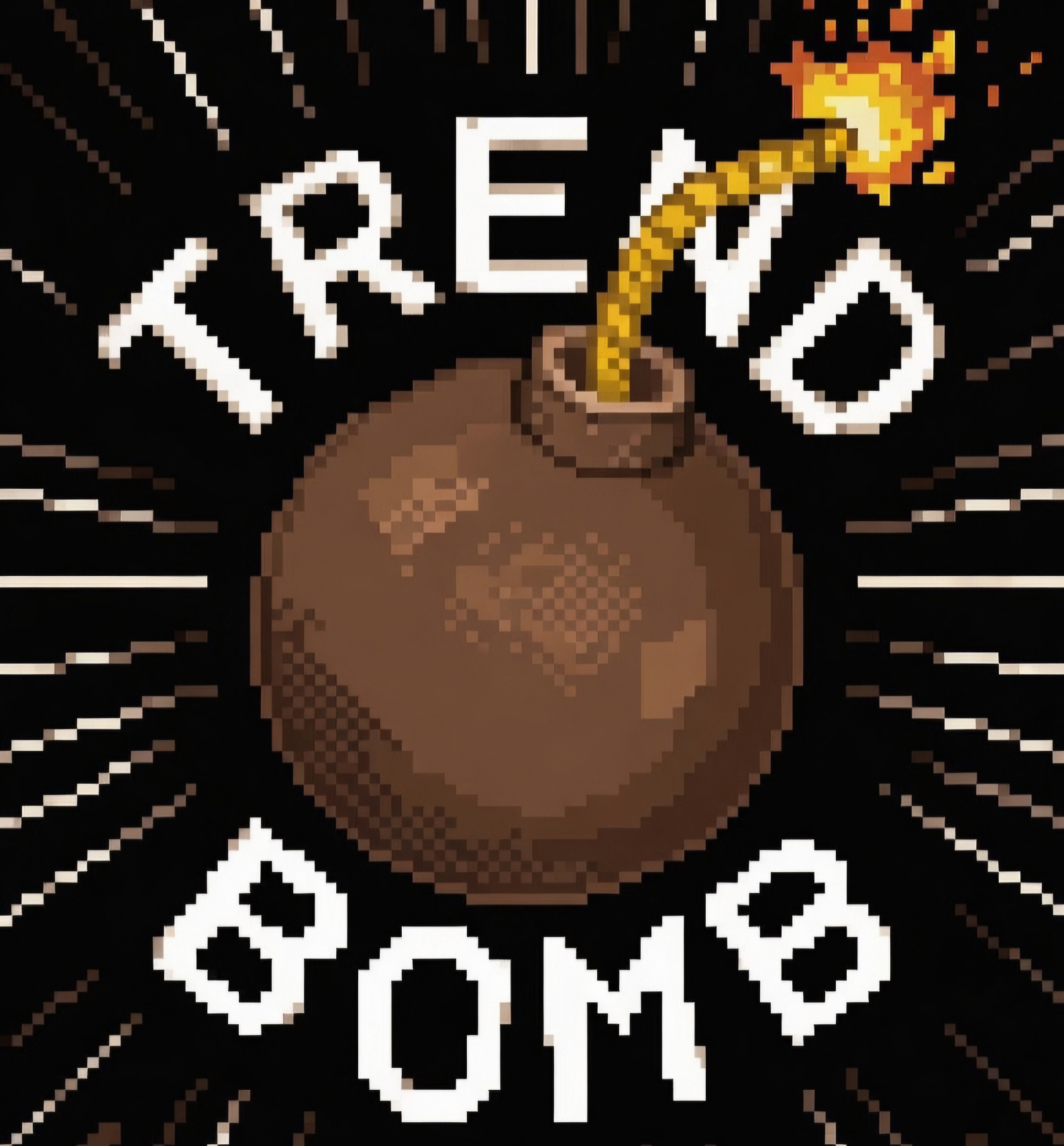 TRENDBOMB pixel-art bomb logo